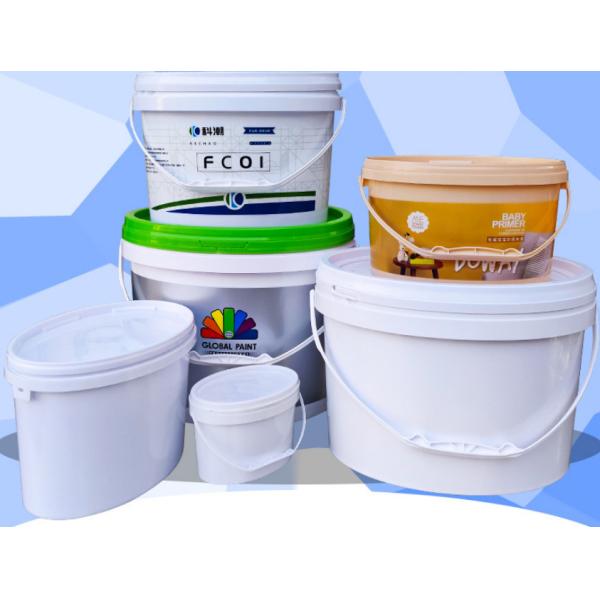 PP / HDPE материал овальный пластиковый ведро с IML печатью или экранопечаткой