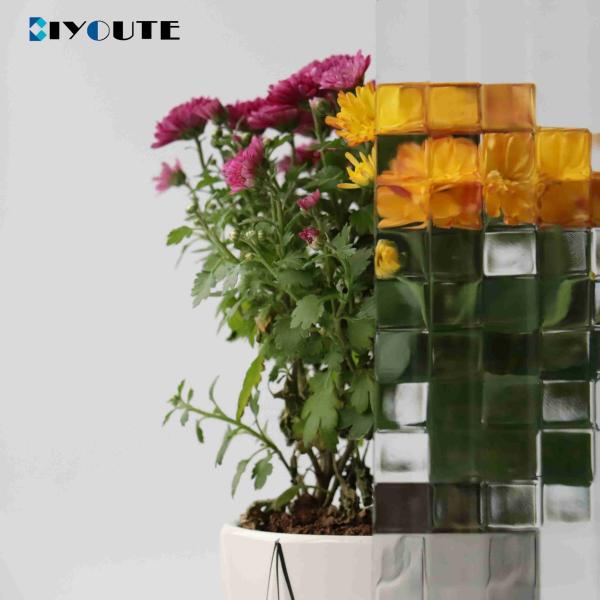 Fluted Architectural Glass Grey Green 4mm Thickness In Bathroom