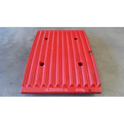 Extec Q C12 Fixed Jaw manganese steel jaw crusher spare parts jaw crusher liners stationary JAW PLATE