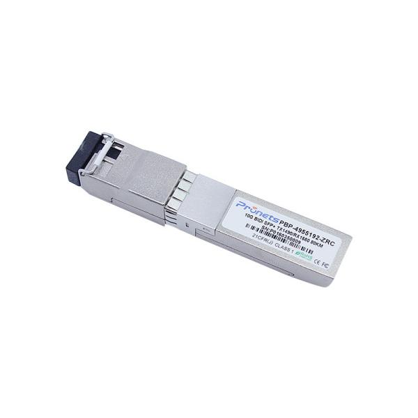 PBP-4955192-ZRC RoHS Compliant 10Gb/s SFP+ BiDi 80km Optical Transceiver TX1490nm/RX1550nm,TX1550nm/RX1490nm