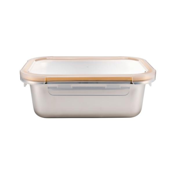 OEM/ODM Stainless Steel Food Storage Containers With PP Locking Lids