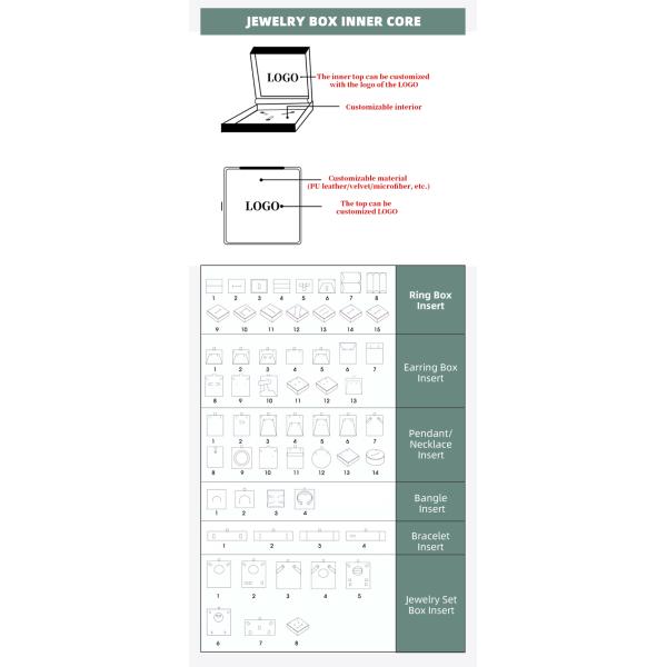 Light Blue Leather Jewelry Box for Big Jewelry Set Necklace Bracelet Earrings Ring Packaging