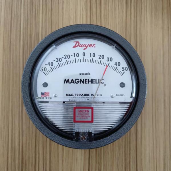 Dwyer Aluminum High Temperature Differential Pressure Gauge Magnehelic Pressure Gauge 2300-50MM