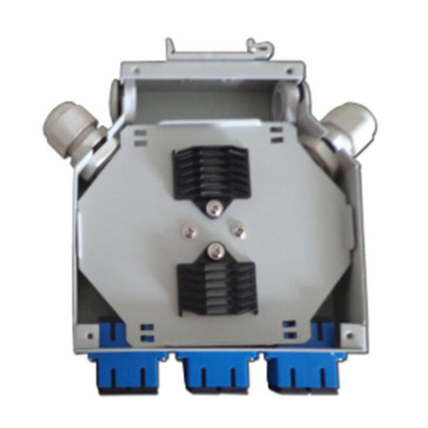 Port duplex optique laminé à froid d'adaptateur de Sc du coffret d'extrémité de fibre de plaque d'acier 6