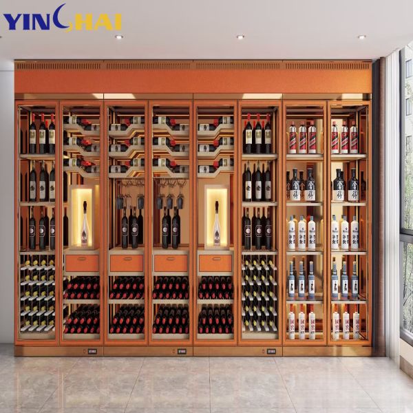 Counter Home Double Large Liquor Fridge Preserve Wine Storage Display