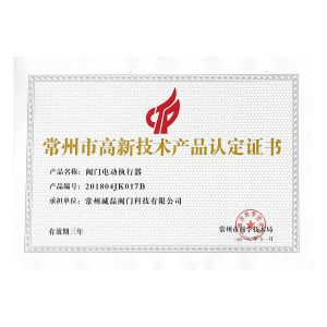 Changzhou Chenglei Valve Technology Co., Ltd. Сертификации