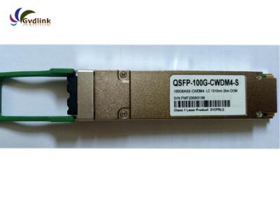 Transceptores 100G QSFP 100GBASE-CWDM4 óticos duplos dos CDR 2km