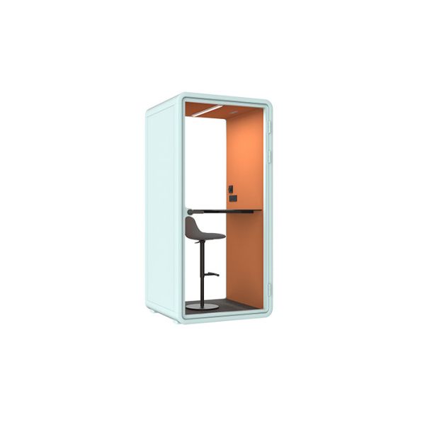 Isolated Meeting Sound Room Silent Meeting Box Work Pods Acoustic Silent Cabin for 1 People Phone Office Booth