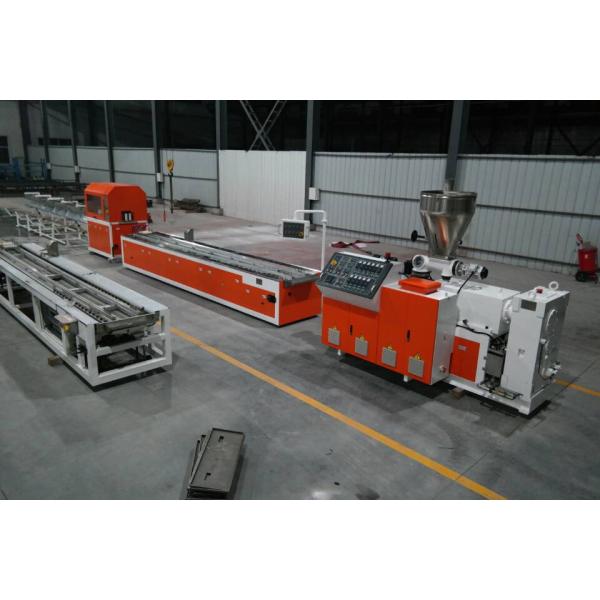 Double-screw Plastic PE WPC Decking Profile Making Machine for 150-200kg/h Capacity