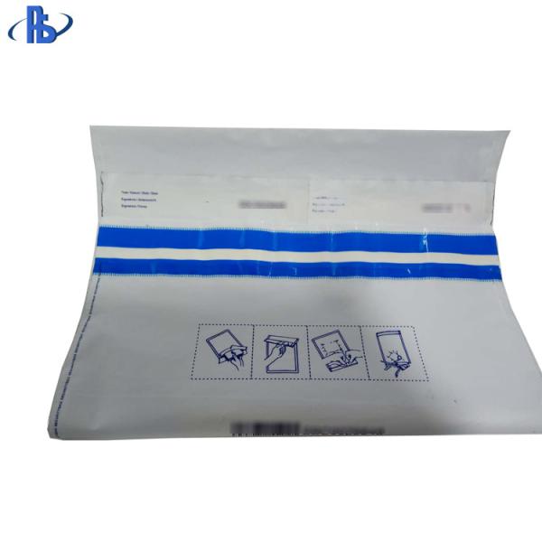 Transport safety bag tamper proof Plastic Seal Bags Evident Security Cash Deposit Bags