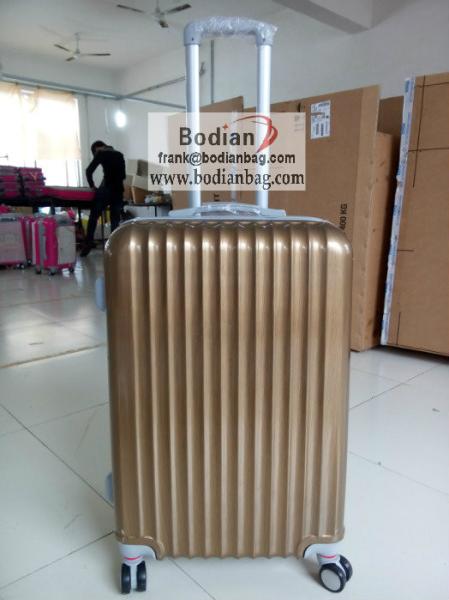 new arrival cheap 3pc hard shell abs pc zip luggage set baigou factory export