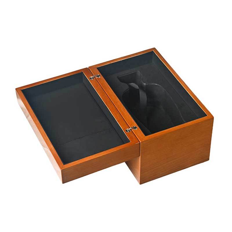Custom Wine Gift Box with Embedded Hidden Hinges