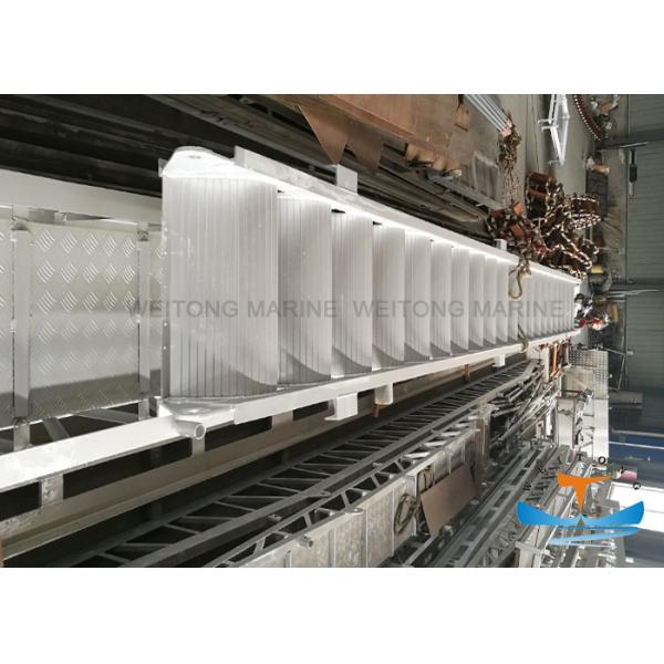 High Intensity Ship Accommodation Ladder With Skid-Proof Groove Fixed Arc Steps