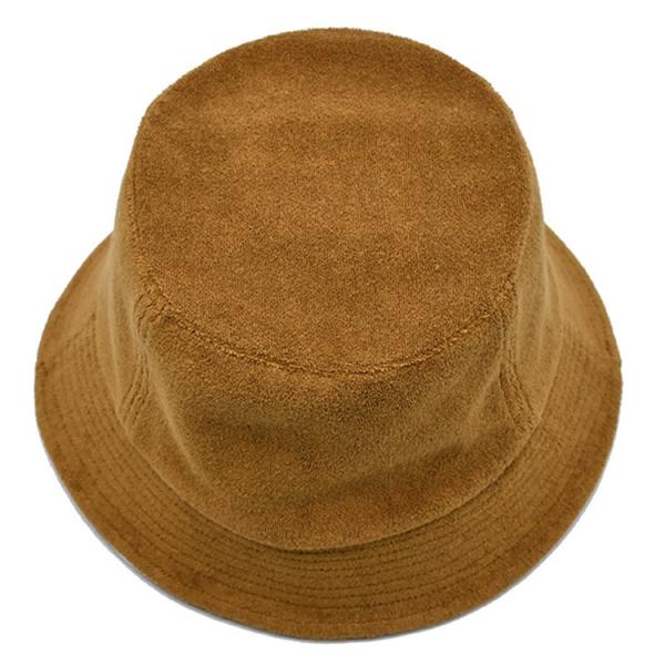 Nuevo sombrero de cubo de tela de toalla para sombrilla femenina de otoño e invierno