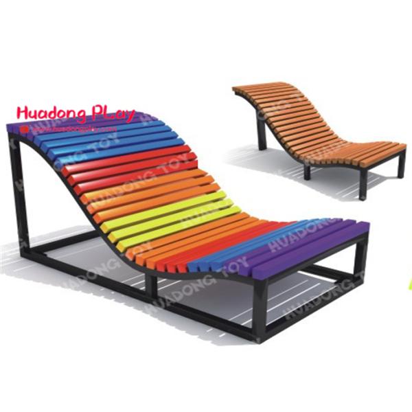 Commercial  Recycled Outdoor Park Benches , Modern Garden Outdoor Leisure Chairs