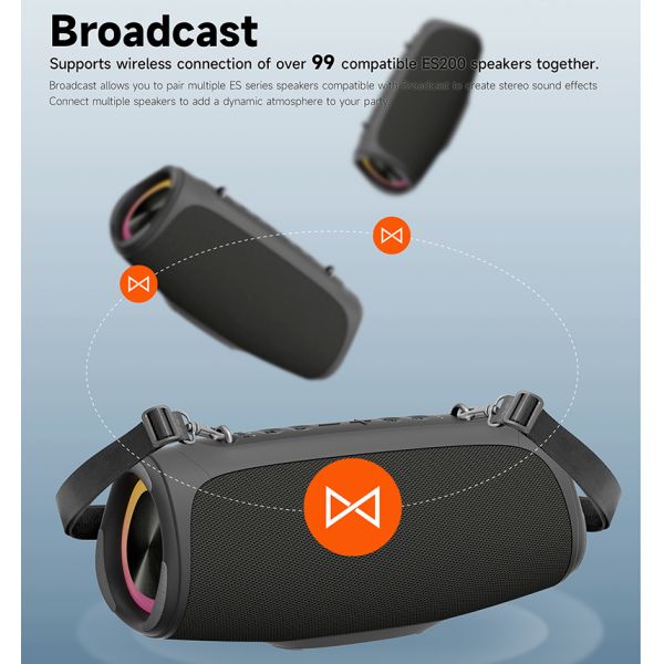 IPX7 Waterproof Bluetooth Speaker with High Quality Audio for Outdoor Use