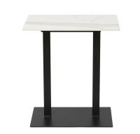 Moderno Design Superfície lisa Mesa lateral de cerâmica Resistente a arranhões com base de ferro