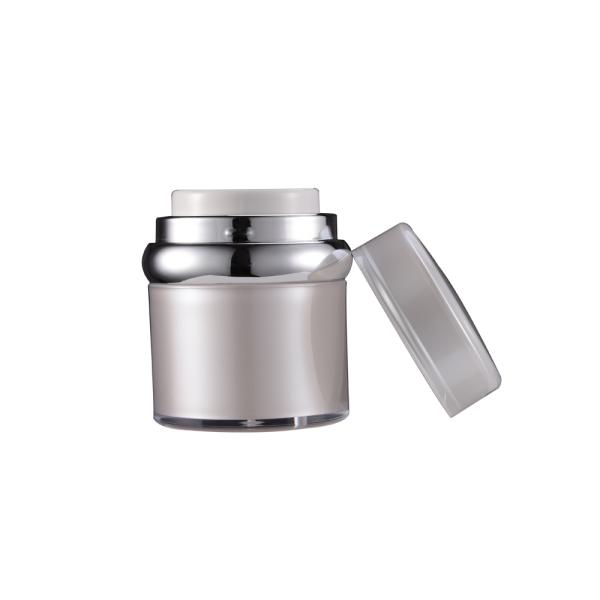 Frasco cosmético vazio plástico SR-2357 do creme de corpo dos cuidados com a pele PMMA da beleza