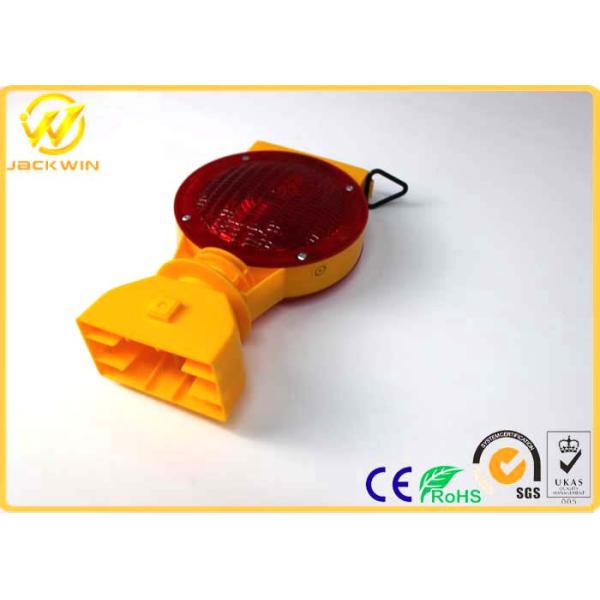 360 Degree Swivel Double Lens LED Solar Panel 0.3W Traffic Warning Lights