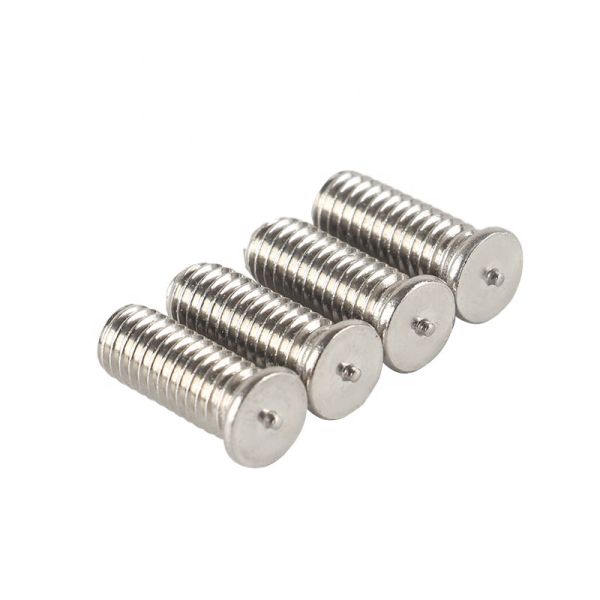 304 Stainless Steel Pressure Rivet Welding Screws Flocking Nails For Train Coach
