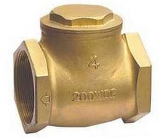 Single Sloping Door Swing Silent Check Valve Screwed Female By Brass Body