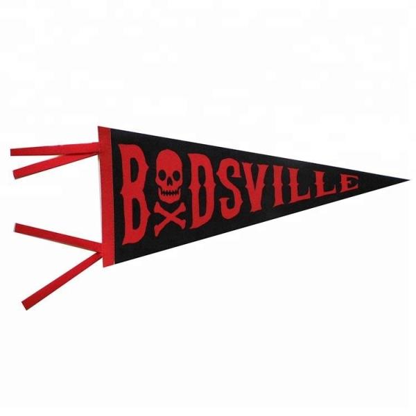 Custom Dye Sublimation Triangle Banner Flags Waterproof CMYK Printing