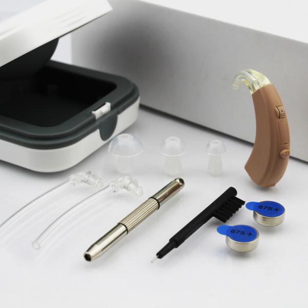 Amplificador de sons bege das próteses auditivas de Digitas do amplificador sadio de Mini Rechargeable Ear Hearing Device