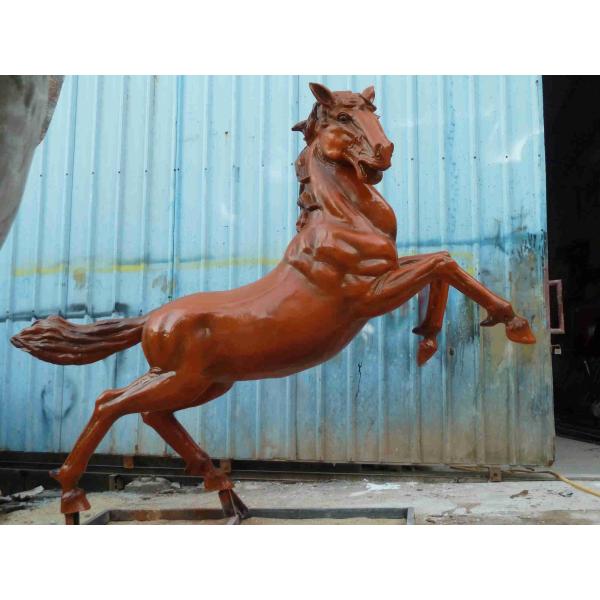 2014 горячая продажа водонепроницаемая стекловолокна лошадь статуя