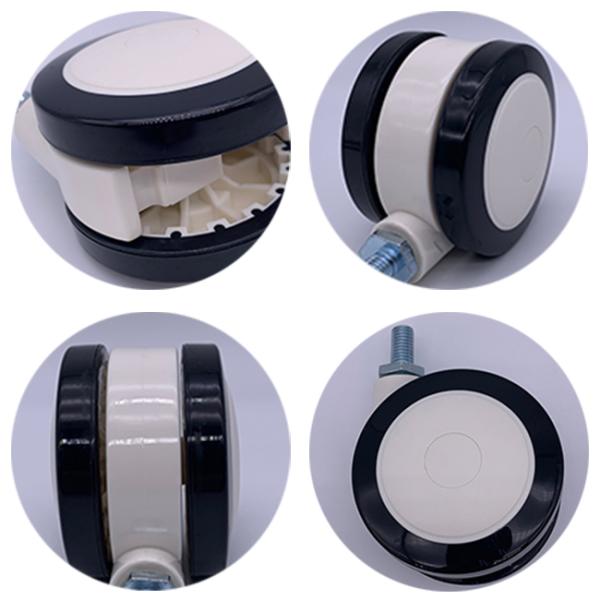 75mm Mute Medical Casters Hospital Bed Swivel Wheels Universal