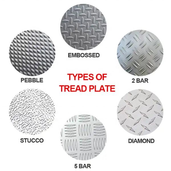 5754 Aluminum Sheet 5 Bar 5mm 4x8 Sheet Aluminum Diamond Plate Embossing Aluminum Sheet Roll