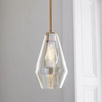 Pendente de vidro nórdico simples D30cm sala de jantar luz quarto personalidade criativa americana