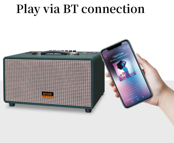 Bluetooth Outdoor Portable Speaker 6.5 Inch Karaoke Loudspeaker With Usb Port