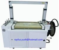 Máquina en línea del montador de la caja/caja semi automática del manual que ata con correa la máquina