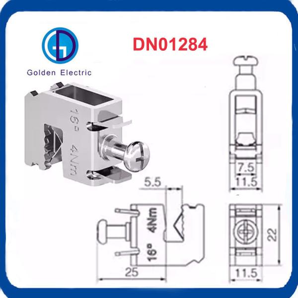 Клип для подключения кабеля к электрическому устройству с шиной 5 мм