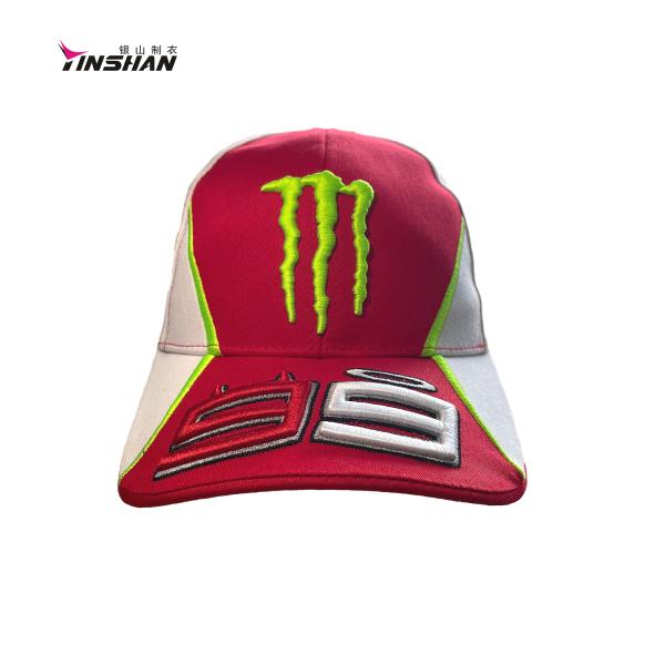 Спортивный стиль 6-панельная шапка бейсбольная шапка полная вышивка F1 гоночная шапка для взрослых