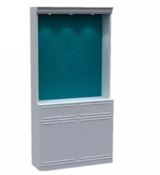 Eco Friendly Wood Clothing Display Showcase / Children's Clothes Cabinet For Store