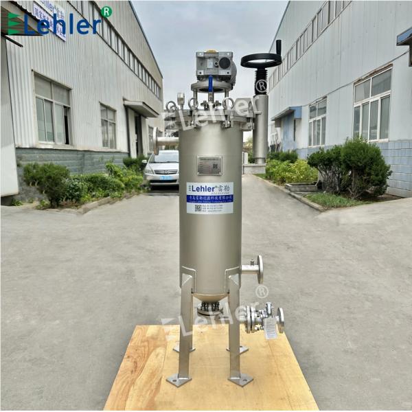 Stainless Steel Vertical Strainer Out Flow Resin Filter With 80mm Inner Dia
