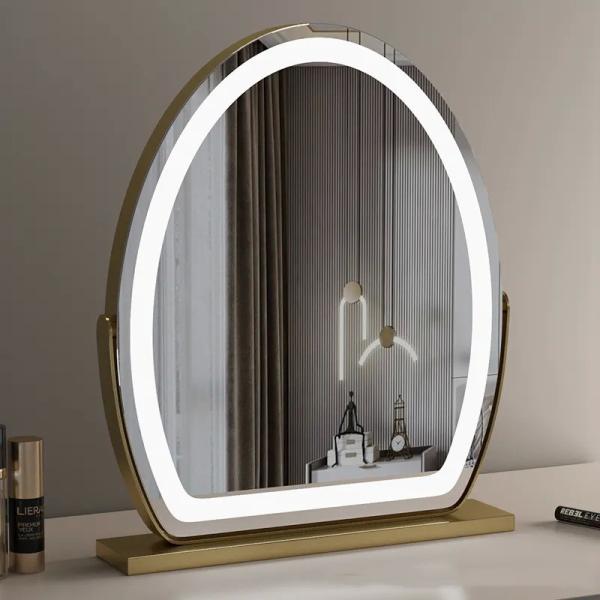 Silver LED Makeup Mirror 3000K - 6000K Hollywood Makeup Mirror