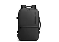 Mochila para laptop USB inteligente logotipo personalizado 20L-39L preto/cinza para homens
