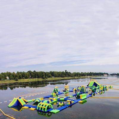 Parque temático dos esportes de água/parque de flutuação infláveis respingo da água instalado em Milão