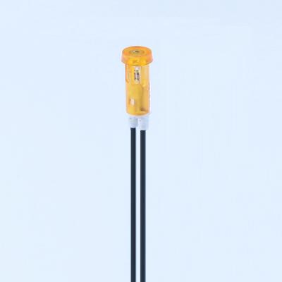 10mm High Bright Pilot Lamp Yellow 12 Volt Indicator Light A-25