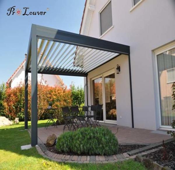 Custom Size Outdoor Pergola Louver,Waterproof Pergola,Opening Roof Louver