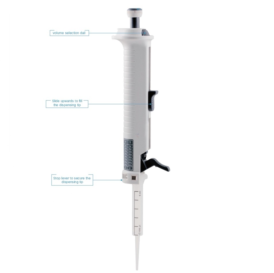 China Stepper  1-5000 Volume Stepper-StepMate for Lab and Hospitals