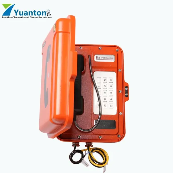 IP67 Waterproof Aluminium Alloy Enclosure Strong Noise Canceling Explosion Proof Industrial Telephone