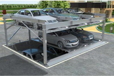 3 Storey Commercial Parking Lifts PSH Multi Level Car Parking System