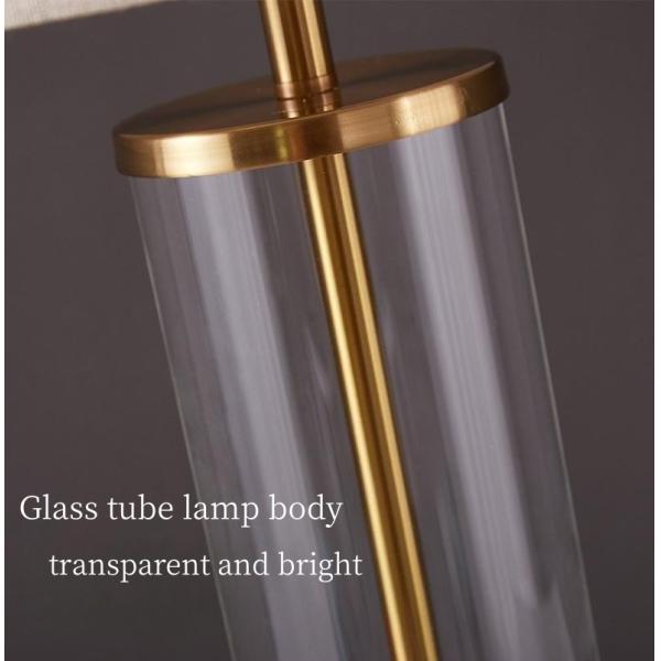 Современная простая творческая стеклянная декоративная лампа приведенная чтения ухода за больным спальни исследования комнаты прожития лампы