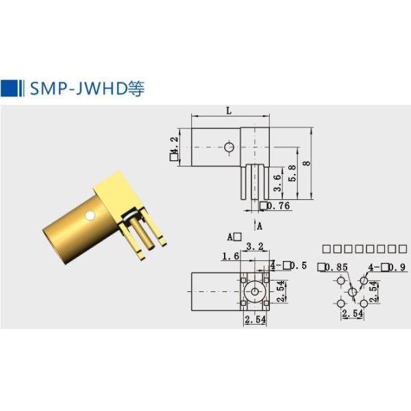 SMP РА приложения припоя ограничивал держатель поверхности разъем-вилки PCB защелки