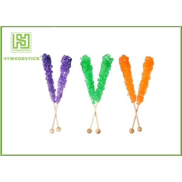 Non - Flavor Decorative Wooden Lollipop Sticks Crystallized Decorate Topper