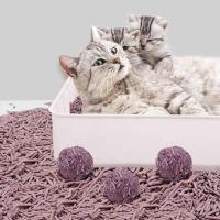 Litter de chat de lavande certifié ISO9001 avec un contrôle puissant de l'odeur et une absorption élevée