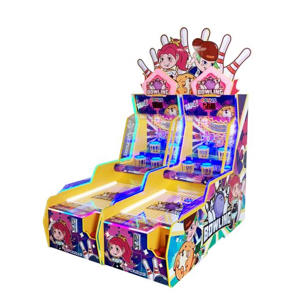 2 players mini bowling ticket game machine for kid game center, Bowling Big Dunk twims